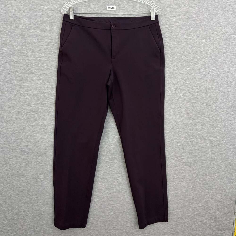 Lululemon Womens Size 8 Purple Plum City Sleek 5 Pocket 7/8 Pants
